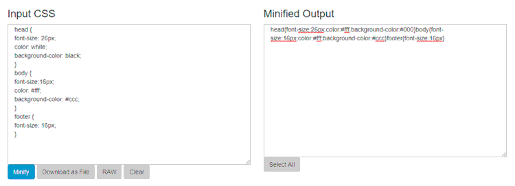 css js minification
