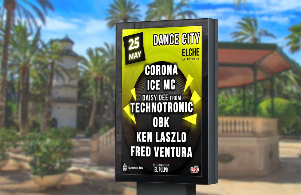 Festival Dance City Elche: Los 80s y 90s en la Rotonda del Parque Municipal