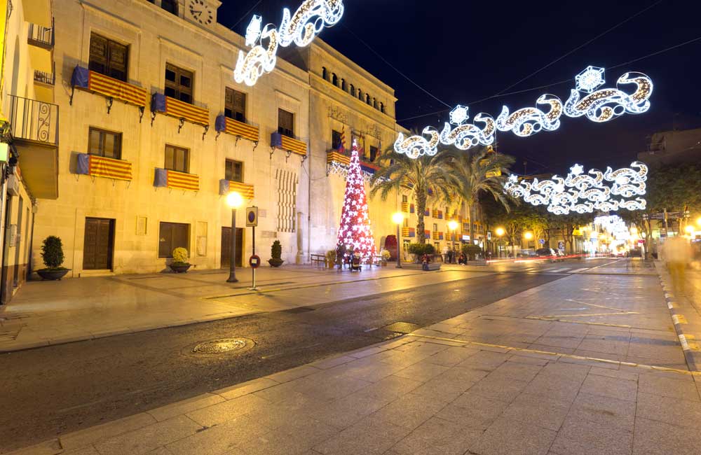 La Torre del Consell Elche Navidad